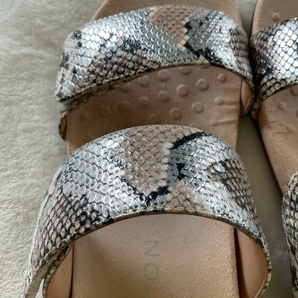 Vionic Snake Print Double Strap Slide Sandals - S… - image 2